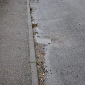 Blocked gulley outside 10 Briary Lane